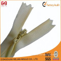 3# Close End white and yellow knitted invisible zipper